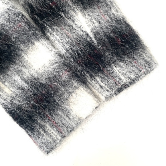 Theory Black and White Plaid Coat - Picture 11 of 12